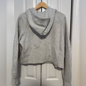 Lululemon Grey Scuba Hoodie Cropped - Amazing Condition